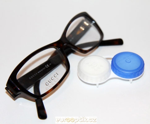 Eyeglasses or contact lenses